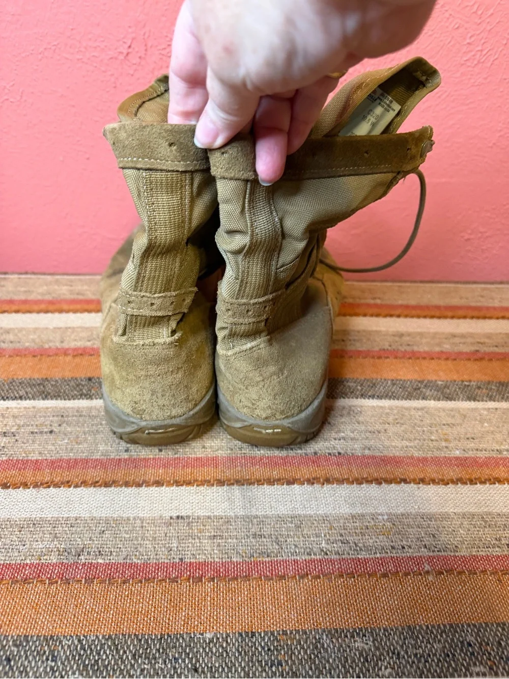 Belleville C320 Made in USA Combat Boots Tan Coyote Vibram Soles Mens 10.5 Wide